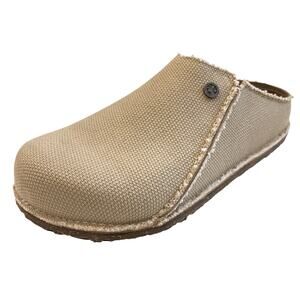 Birkenstock Zermatt Canvas Mule Shoes Slip Ons Textile Beige Mens 44 US 11